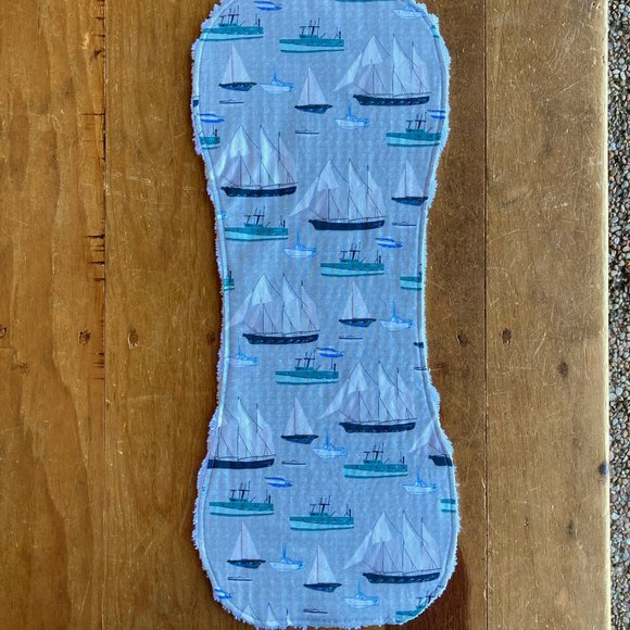 Brand new never used handmade baby boy burp cloths, soft and absorbent burp rags - Picture 5 of 10